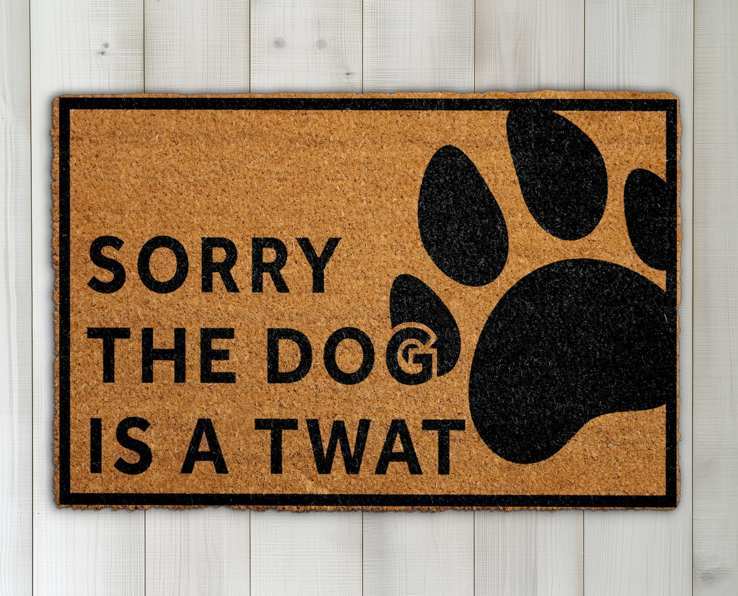 Twat Dog Doormat: Funny, Rude Home Decor for Dog Lovers