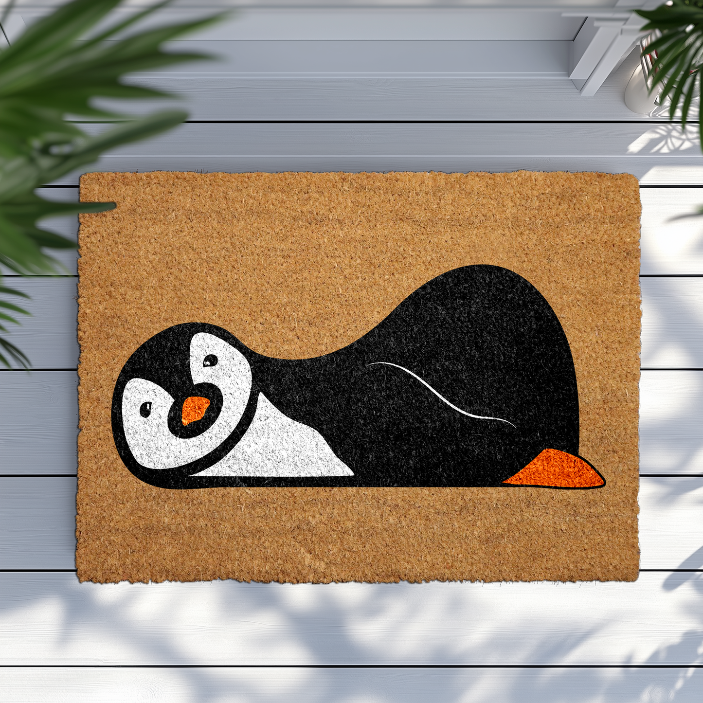 Adorable Lazy Penguin Doormat, Ideal Gift for Animal Lovers!