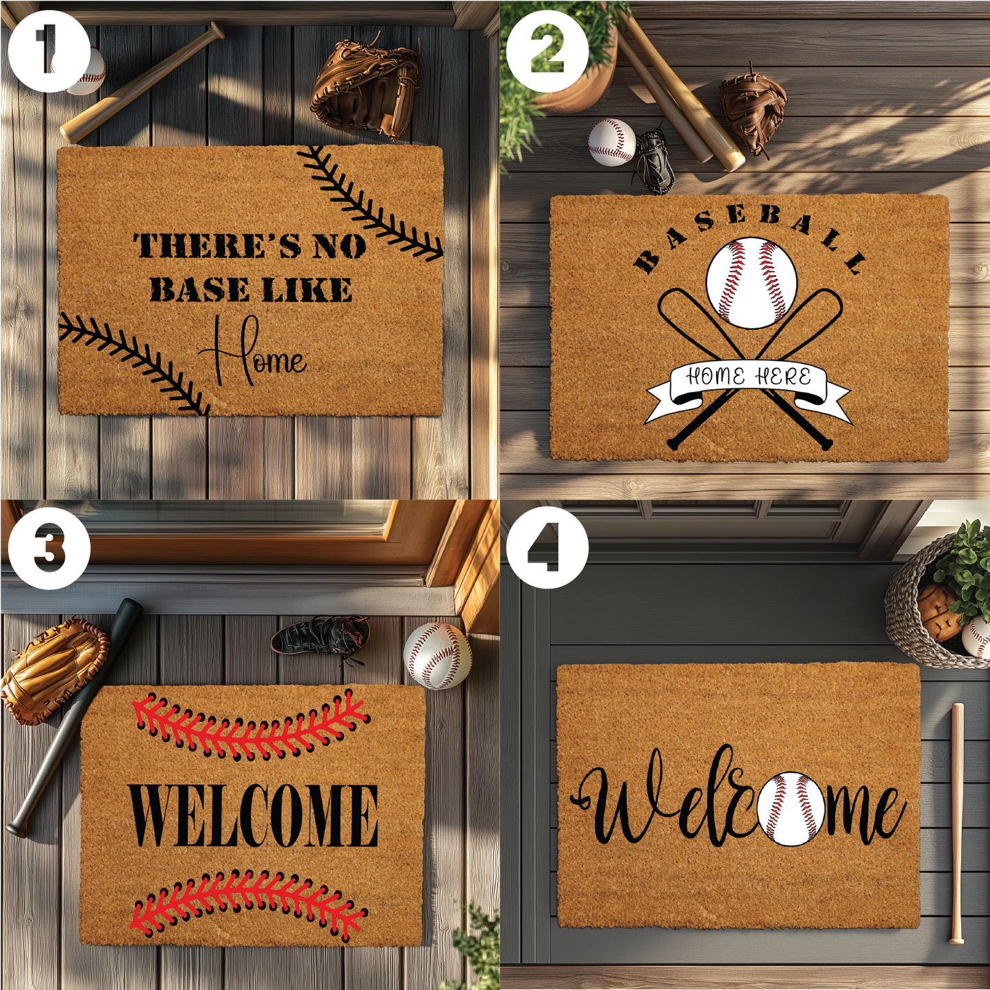 Home Plate Doormat, Your Base for Baseball Fun Gifts