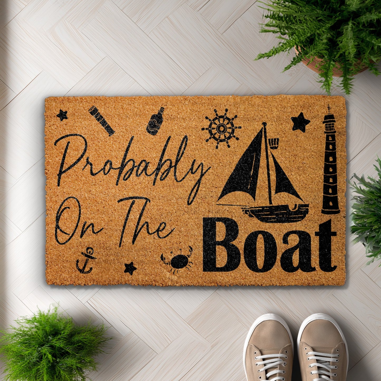 Sea Lover's Welcome: Funny Nautical Doormat for Sailor's Home