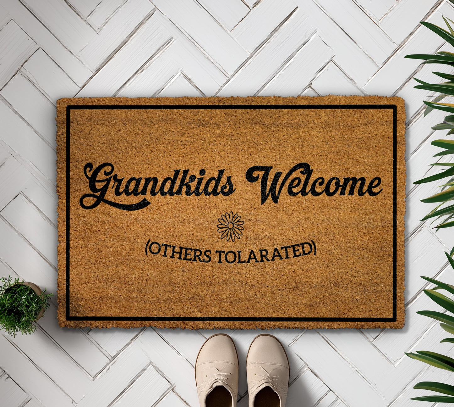 Make them smile at the doorstep, with our doormat.