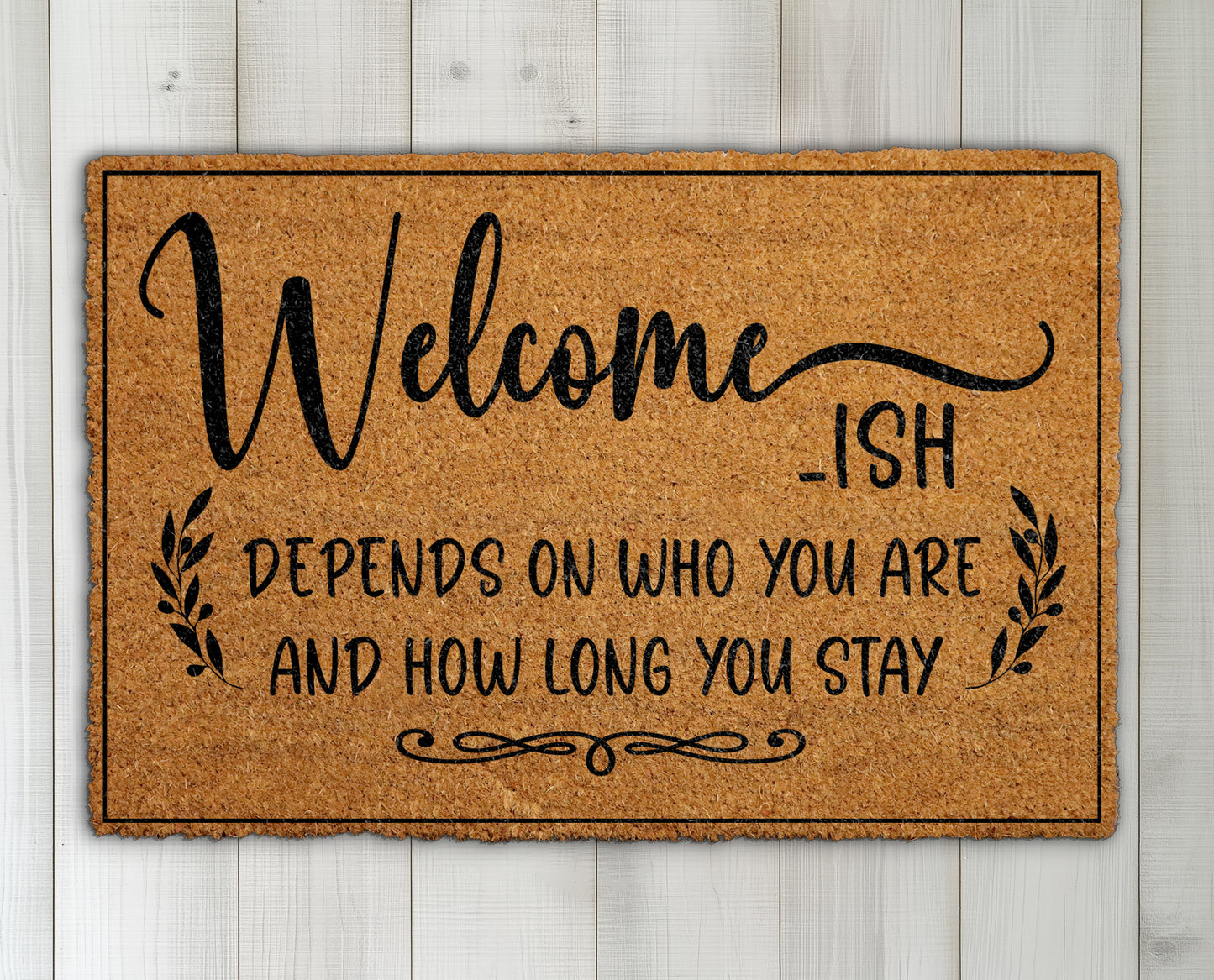Welcome-Ish, Sarcastic Doormat: Show Your Personality at the Door