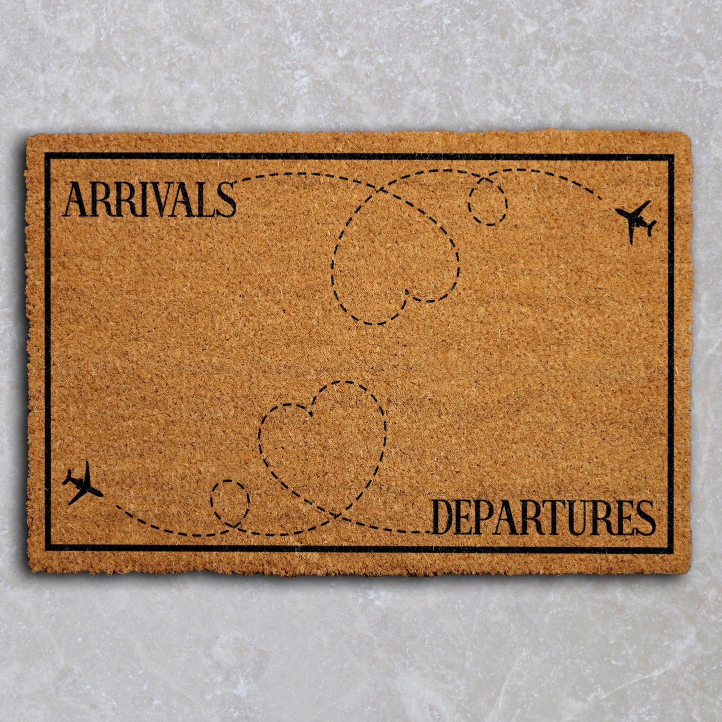 Flight Attendant Welcome Mat, Funny Airplane Home Decor, Travel Lover Housewarming Gift.