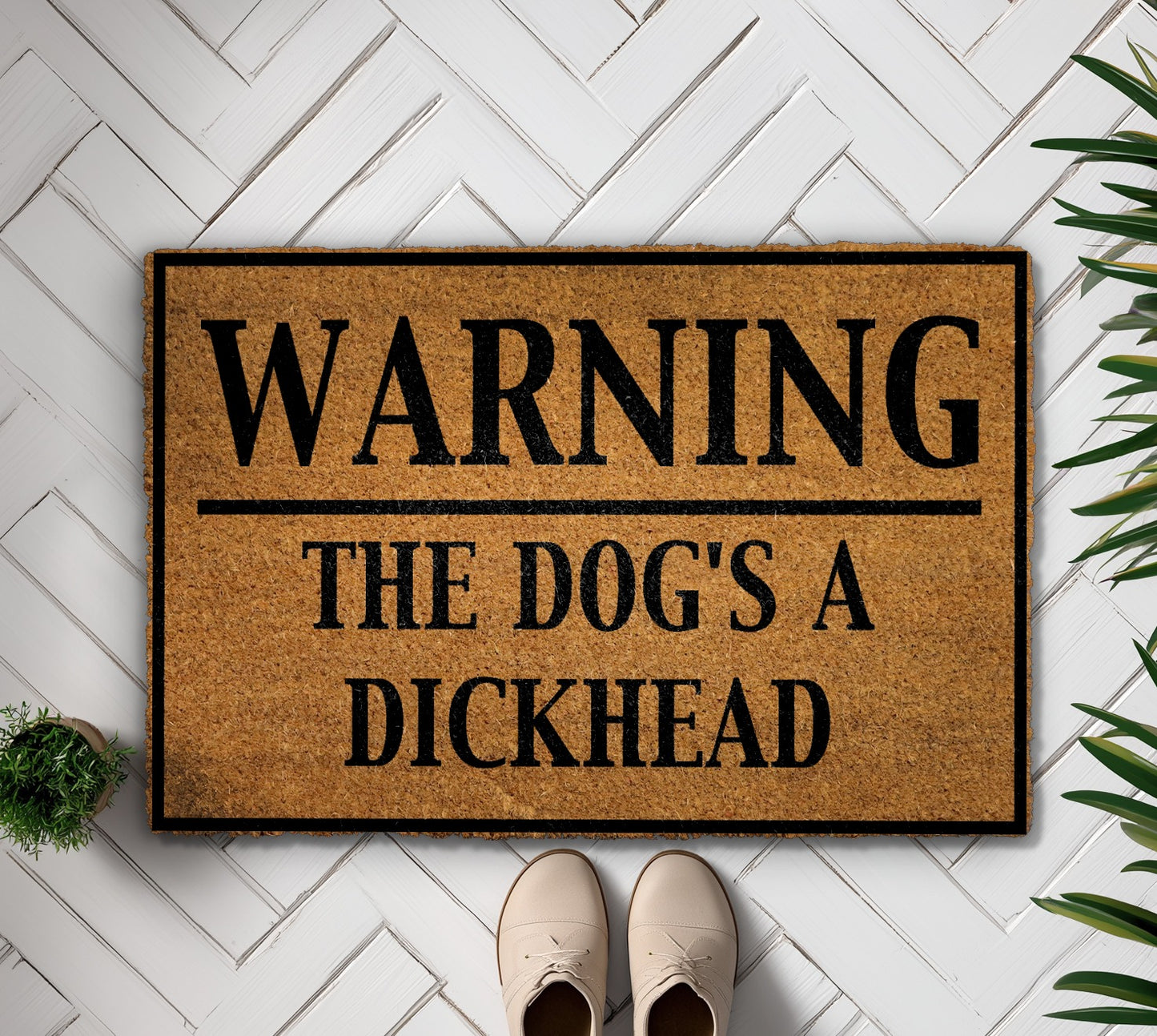 Naughty Dog Lover, Welcome Home with Humorous Doormat