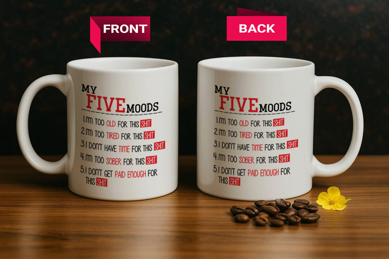Sarcastic quotes, whimsical, profanity pottery mug for daily office use.