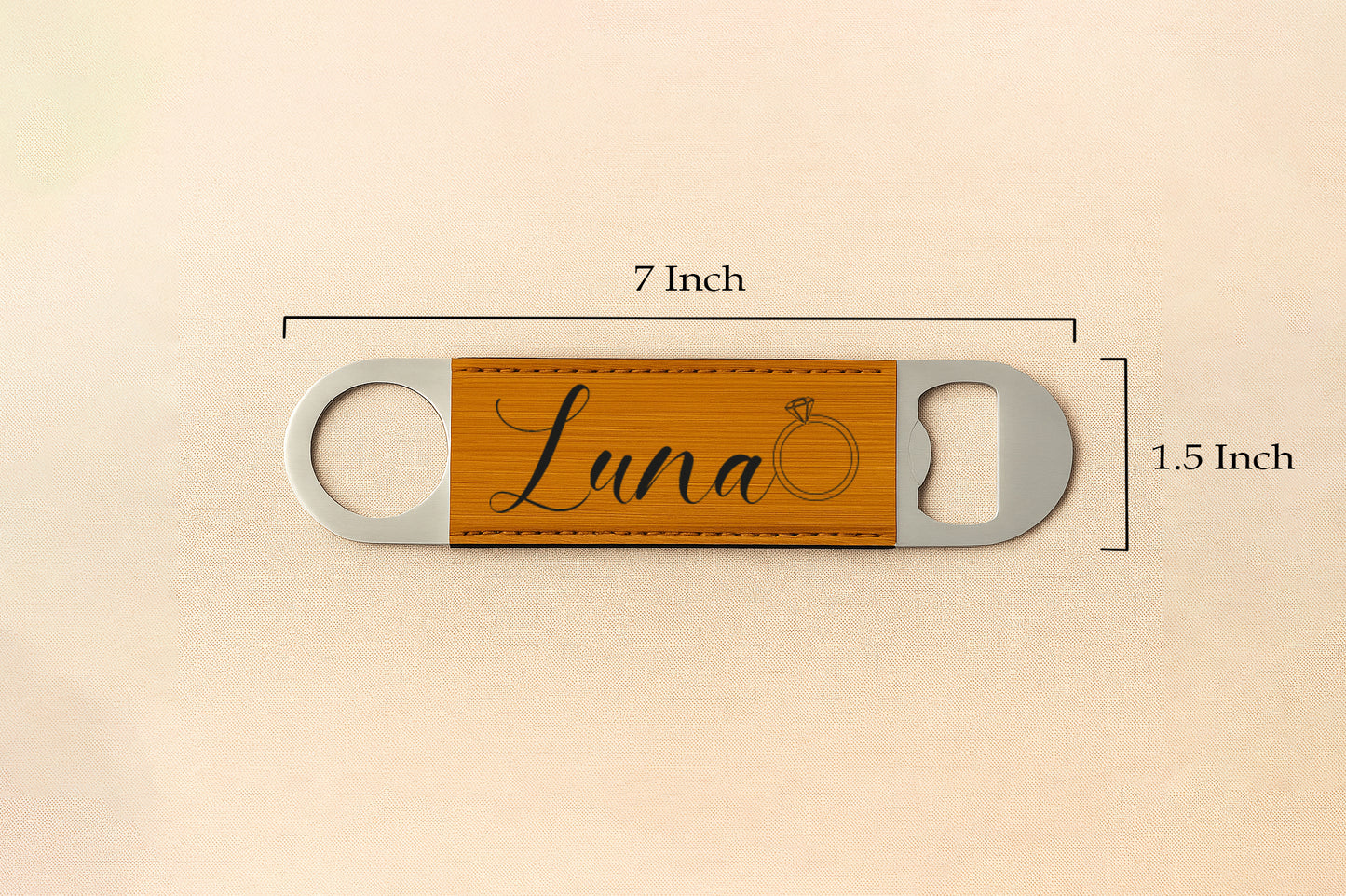 Custom Engraved Bottle Opener, Personalized Groomsman Gift with Name