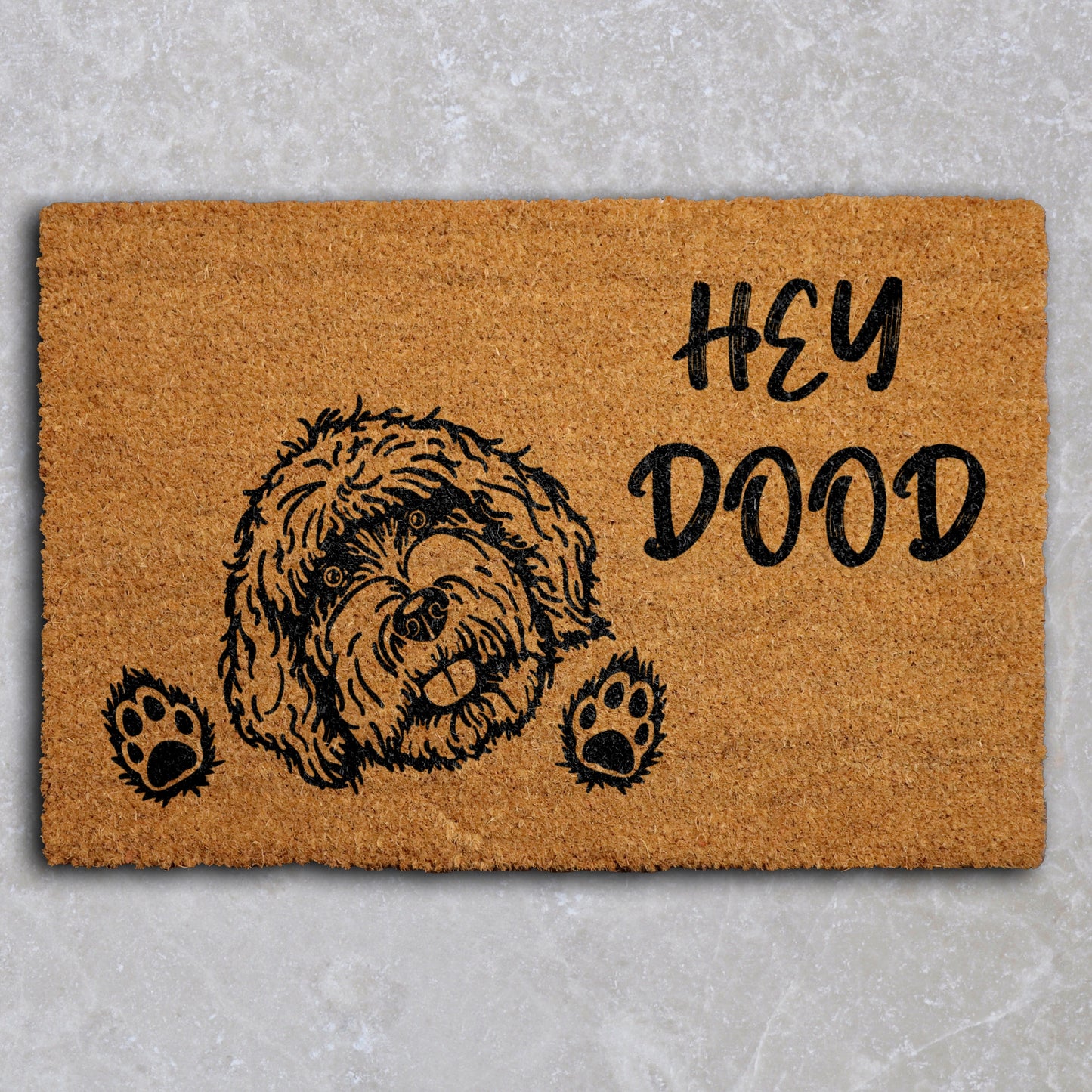 Goldendoodle Doormat: Labradoodle Welcome Rug, Dog Lover House Decor