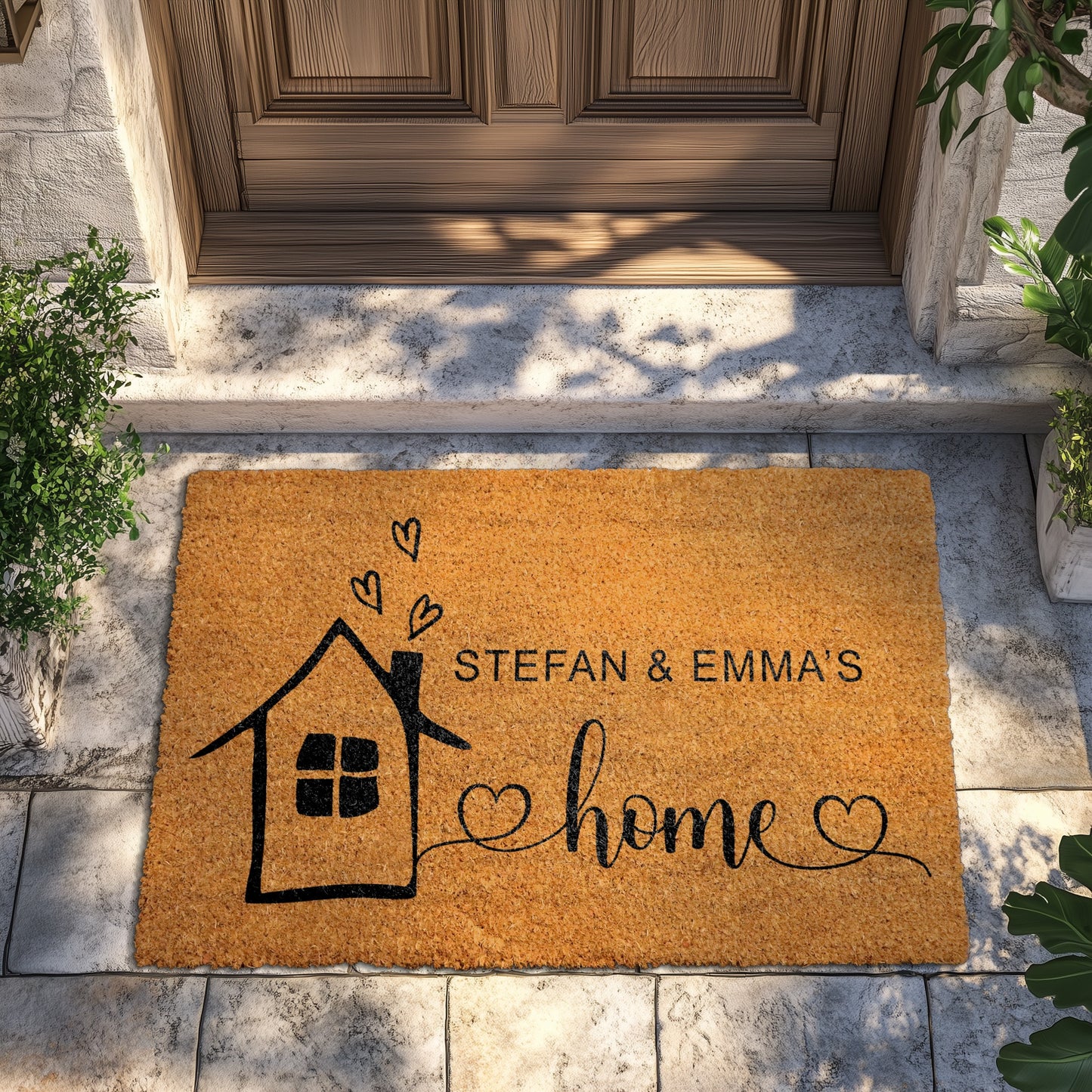 Create a Unique Welcome with Personalized Family Name Doormat