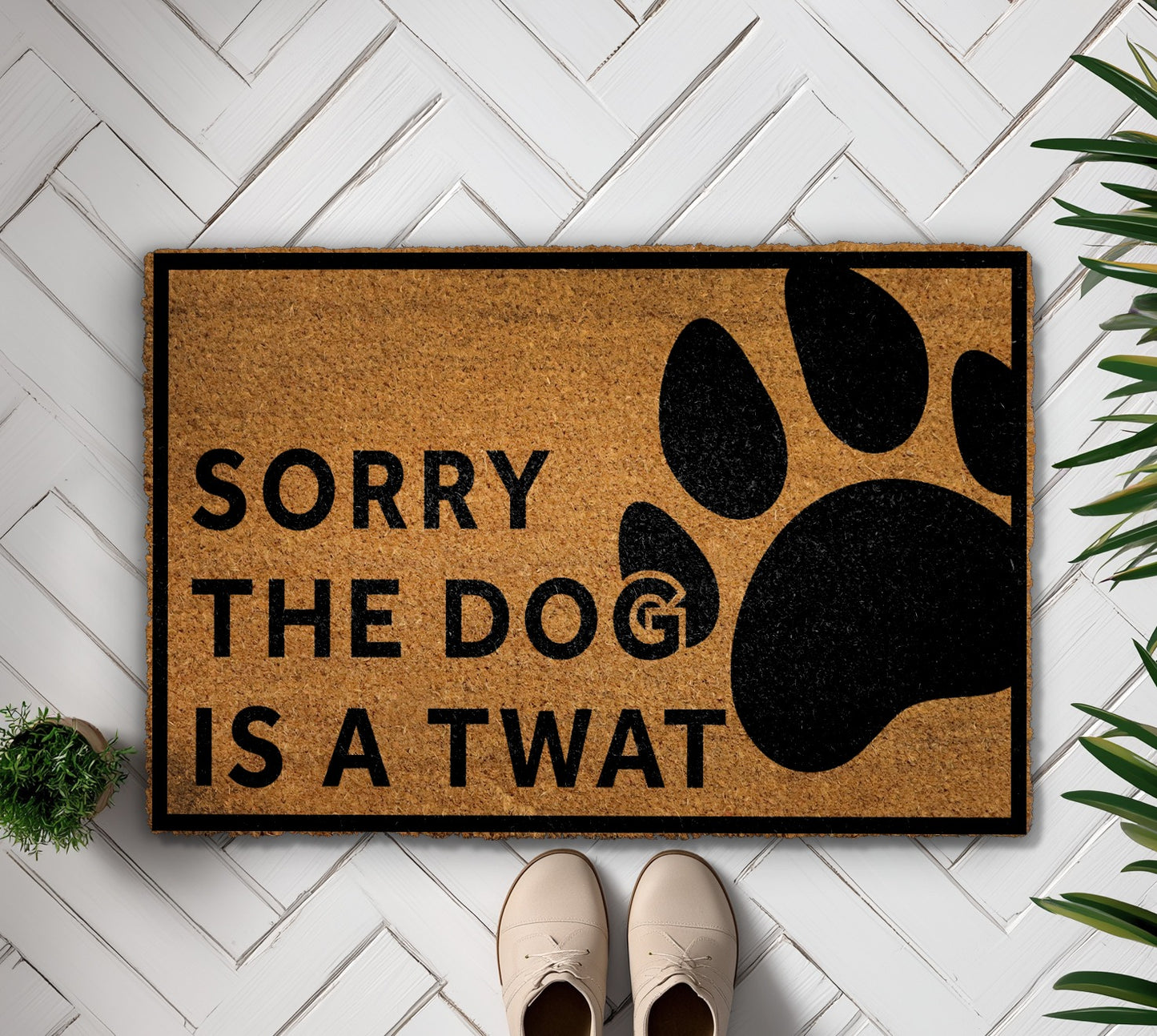 Twat Dog Doormat: Funny, Rude Home Decor for Dog Lovers