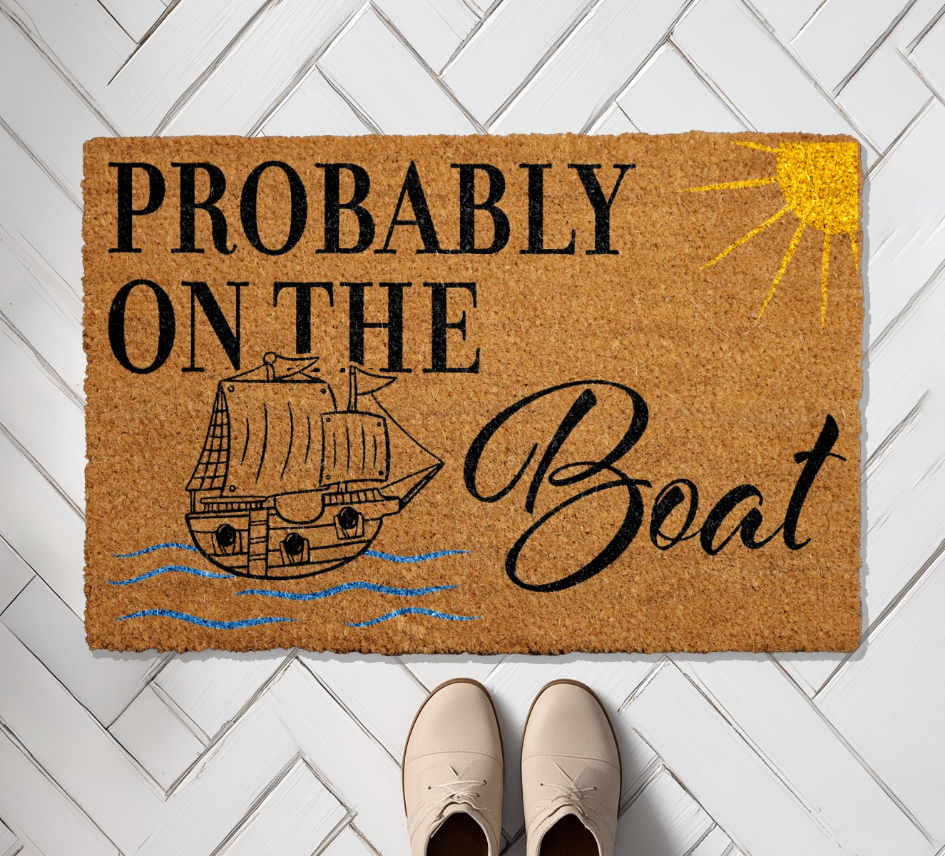 Nautical Welcome Mat: Sailor's Home Decor, Perfect Housewarming Gift!