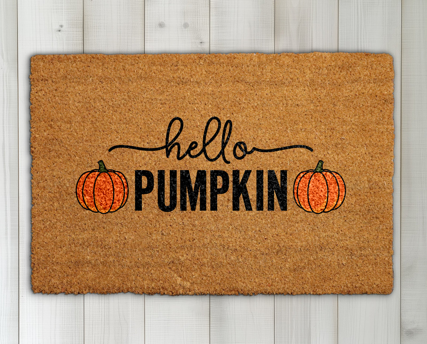 Welcome Fall with Hello Pumpkin Doormat, Perfect Housewarming Gift!
