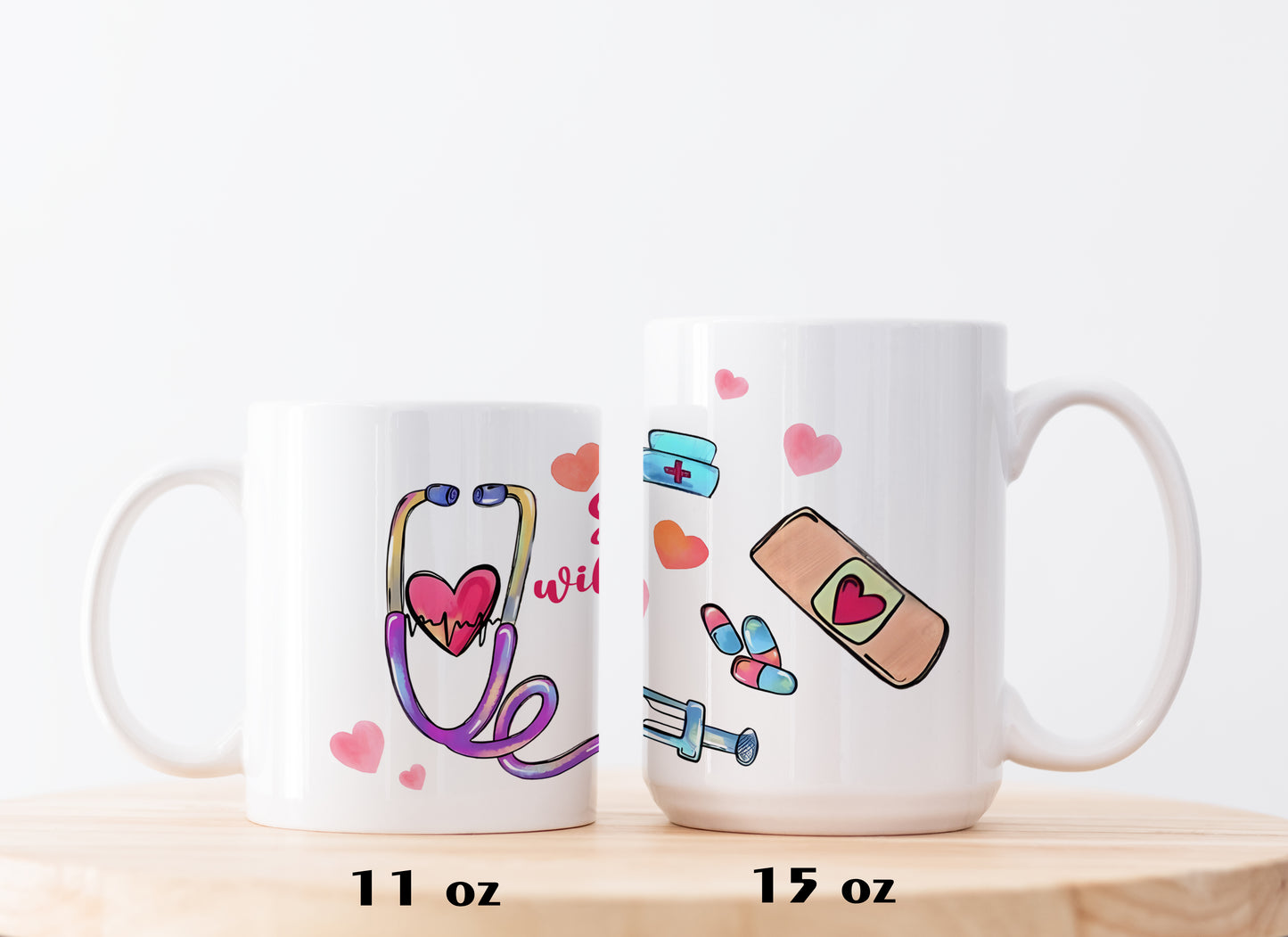 She Works Willingly With Her Hands Mug, Inspirational Nurse Coffee Cup