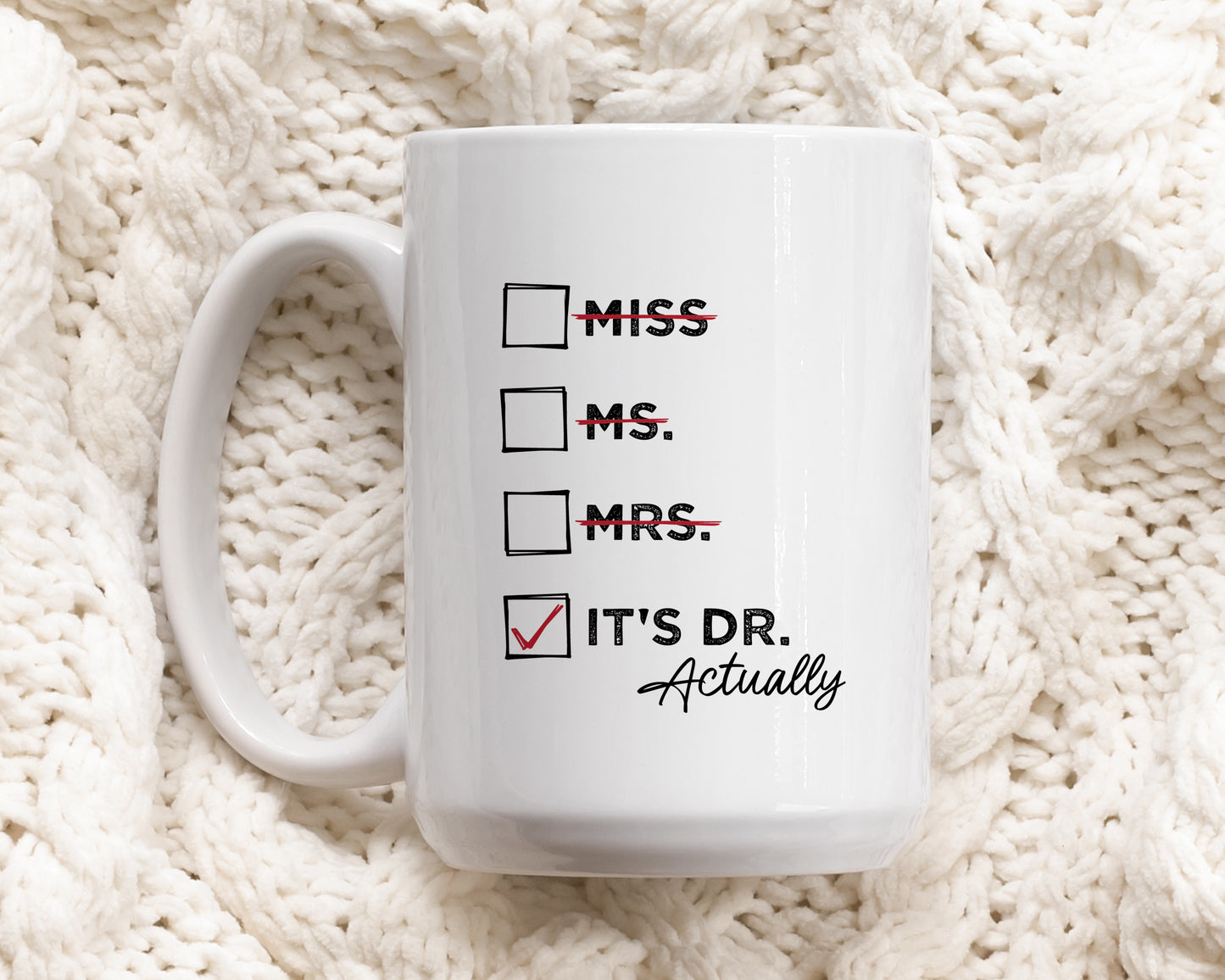 Custom Doctor Mug, Medical School Graduation Gift Coffee Cup