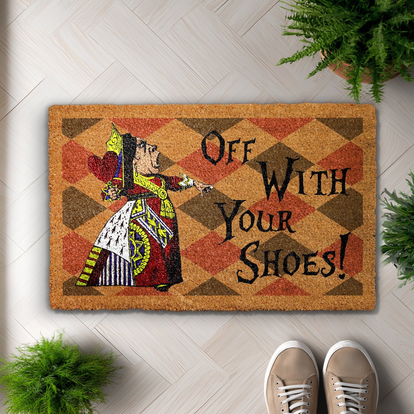 Cozy Entrance: Alice In Wonderland themed Doormat, Perfect Housewarming Gift
