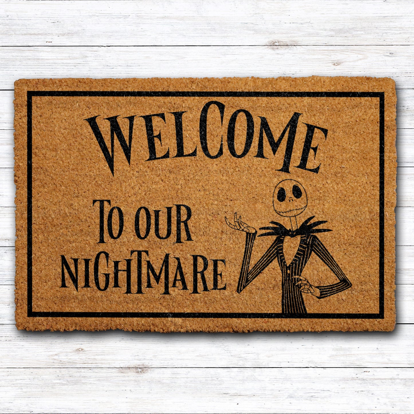 Spook up your doorstep with our Nightmare Welcome Mat!