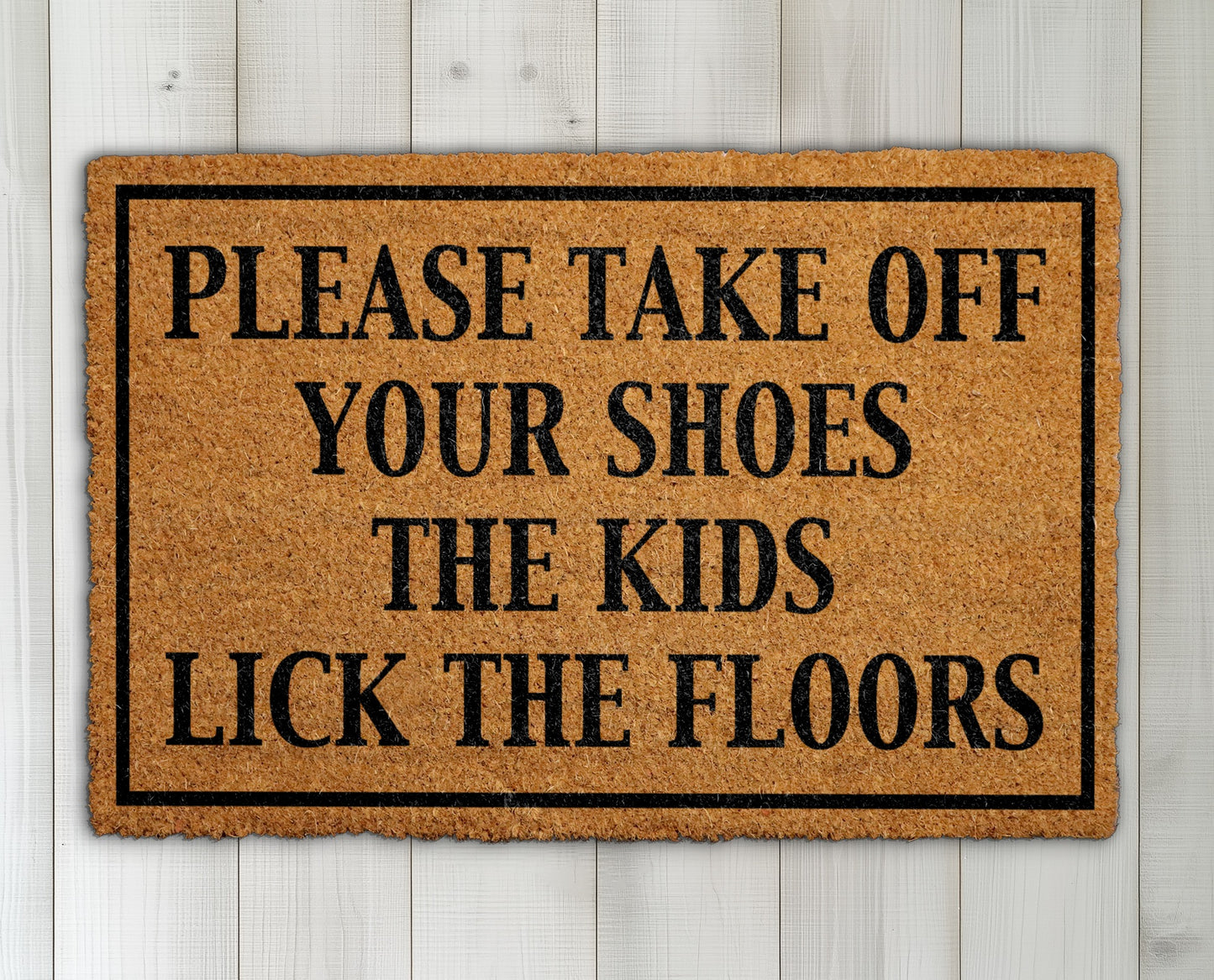 Quirky Family Doormat, Welcoming Humor for Your Home Entrance