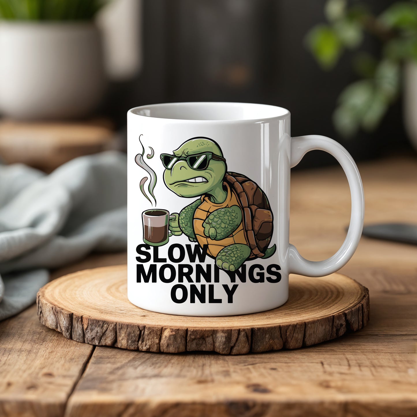 Adorable Turtle Mug, Perfect for Slow Mornings and Lazy Days!