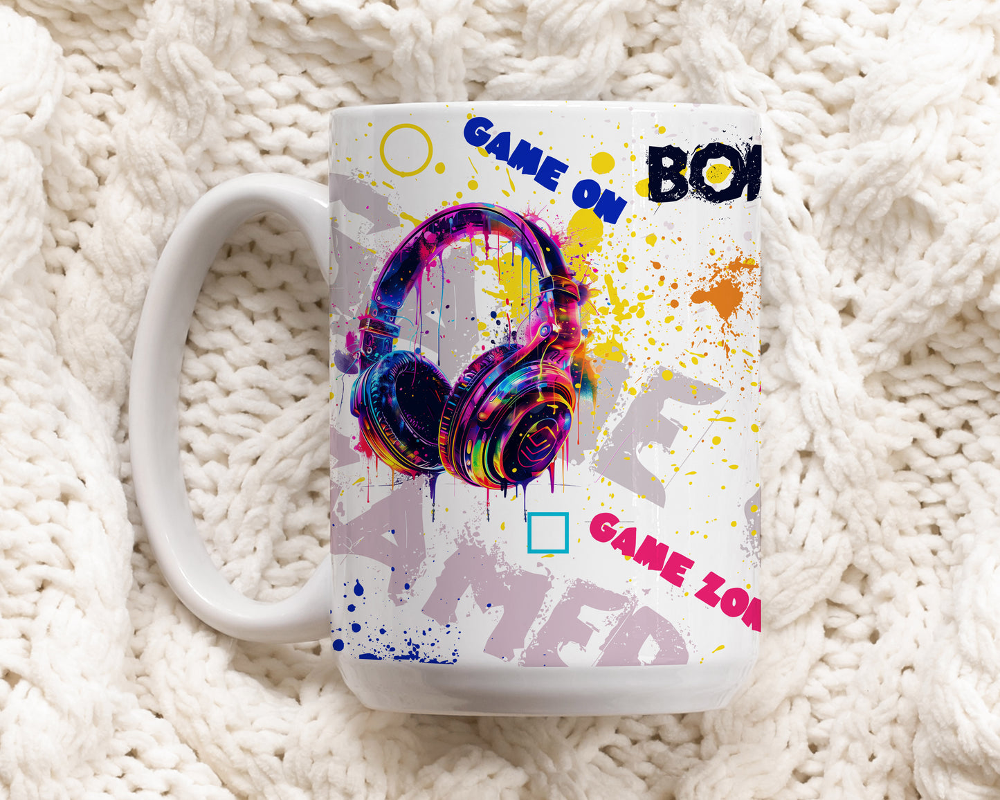 Elevate Your Game with Gamer Zone Ceramic Coffee Mug