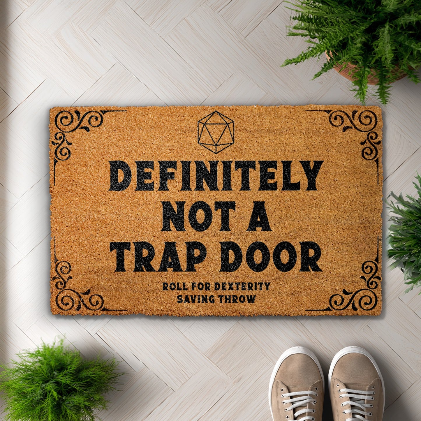 Level Up Your Entryway with a Funny D&D Welcome Mat