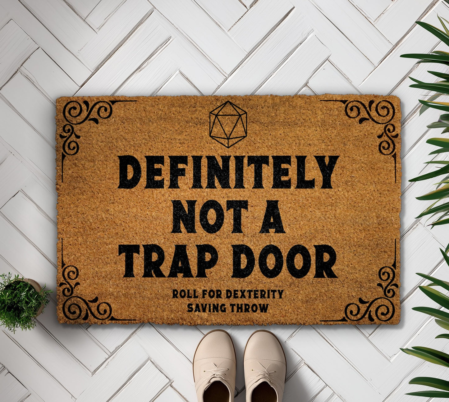 Level Up Your Entryway with a Funny D&D Welcome Mat