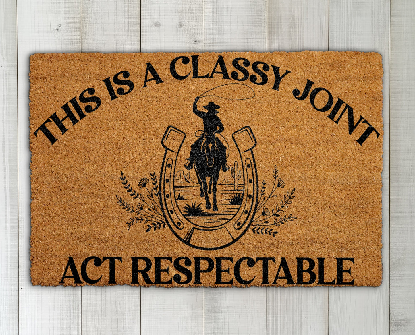 Western Doormat: Classy Cowboy Home Decor for Farmhouse Porch