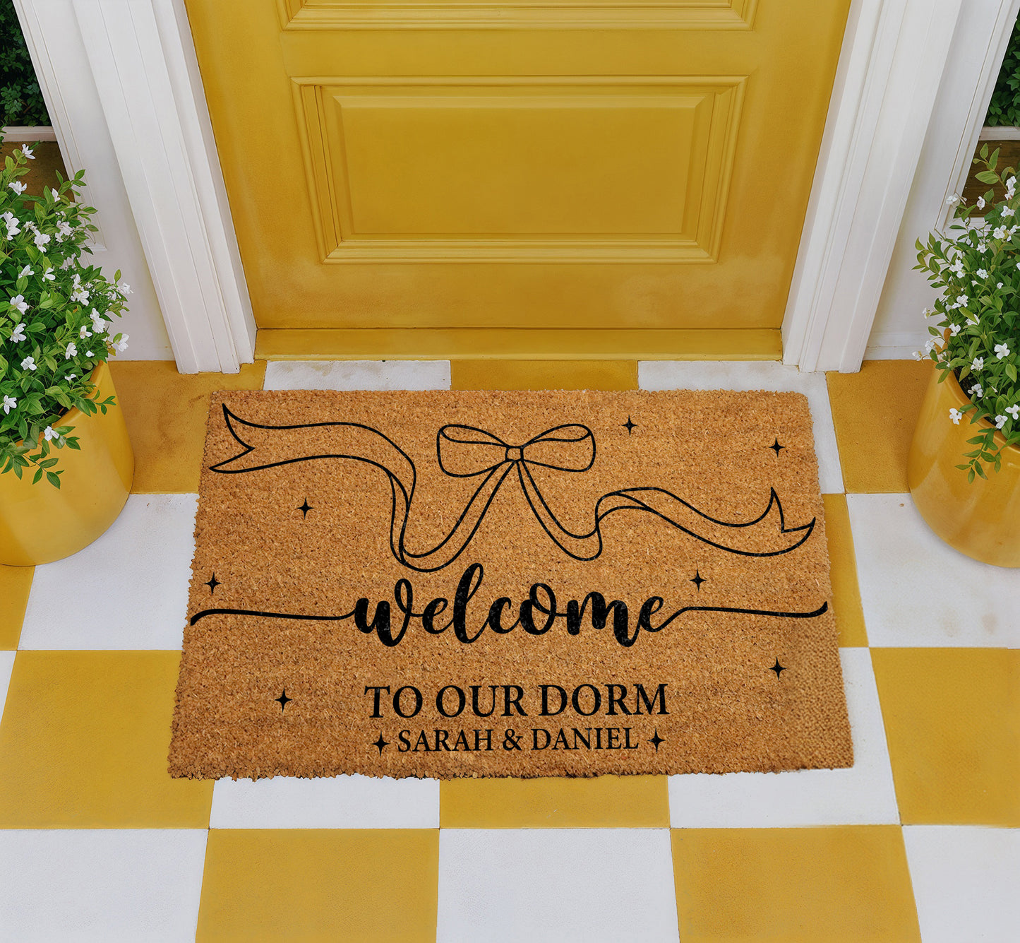 Personalized Dorm Room Doormat, College Student Gift, Welcome Entrance Decor