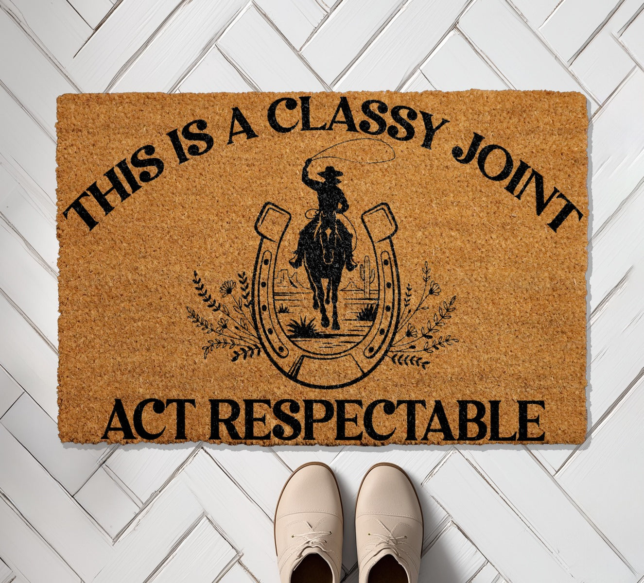 Western Doormat: Classy Cowboy Home Decor for Farmhouse Porch
