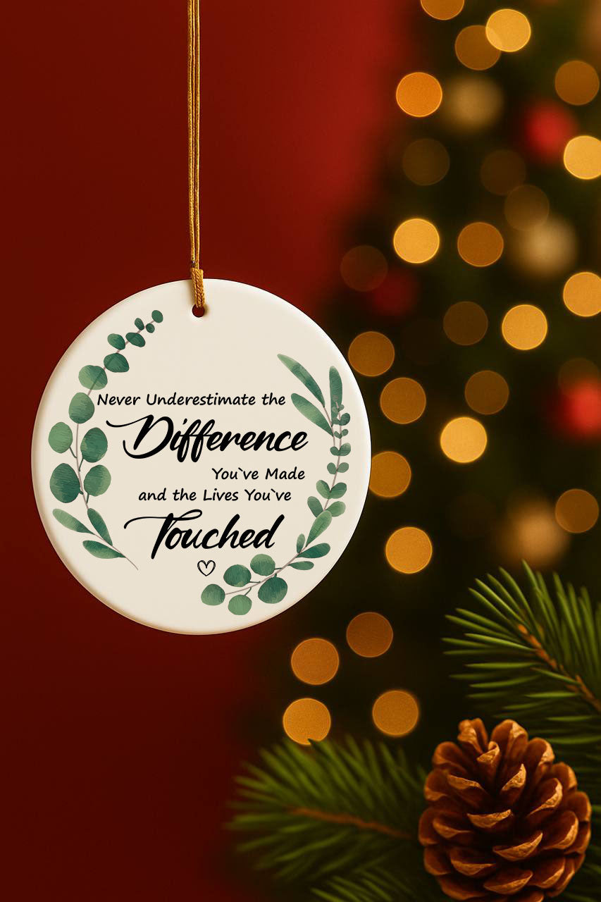 Celebrate Teachers with a Touching Difference Maker Ornament Gift