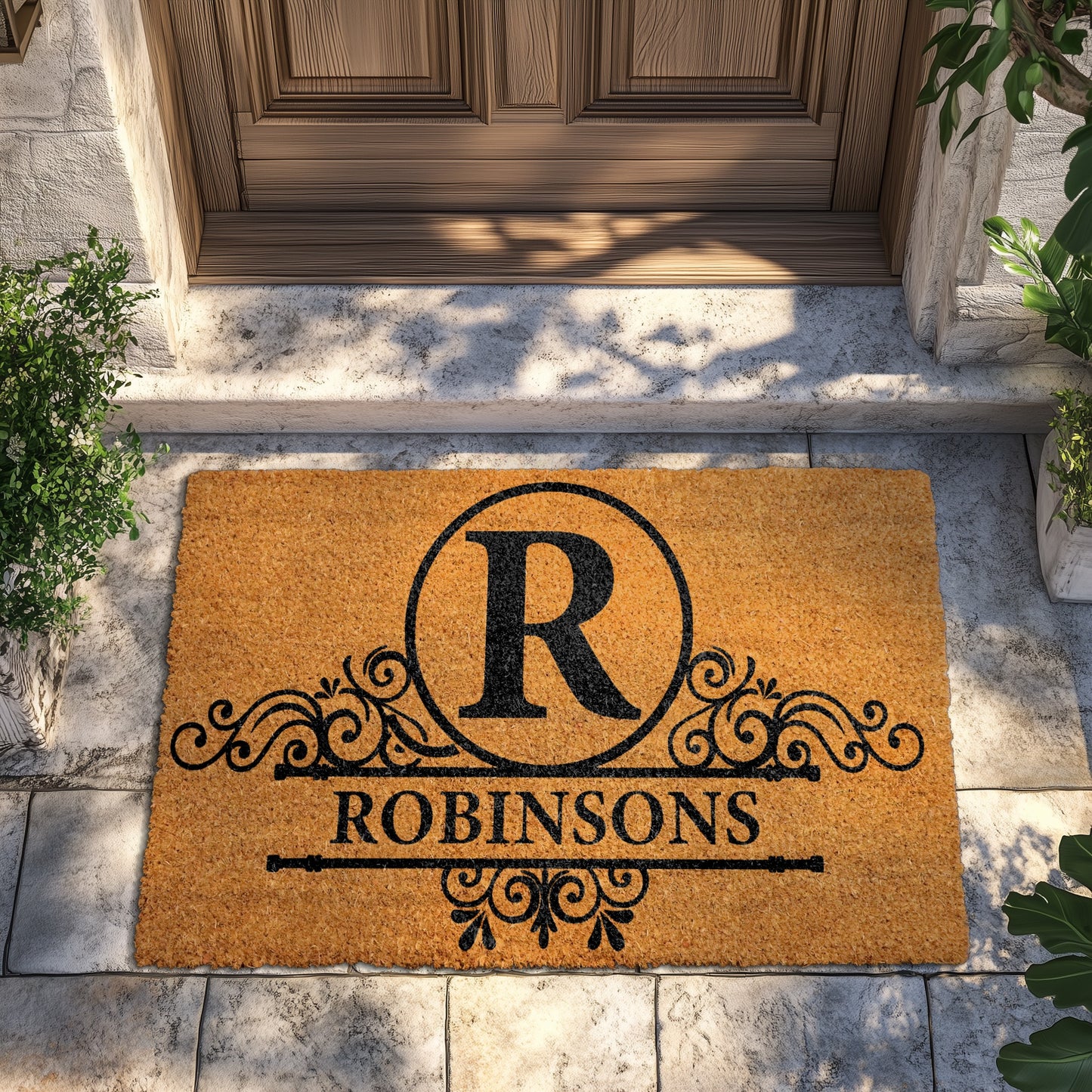 Personalized Last Name Welcome Mat, Custom Family Doormat, Unique Gift