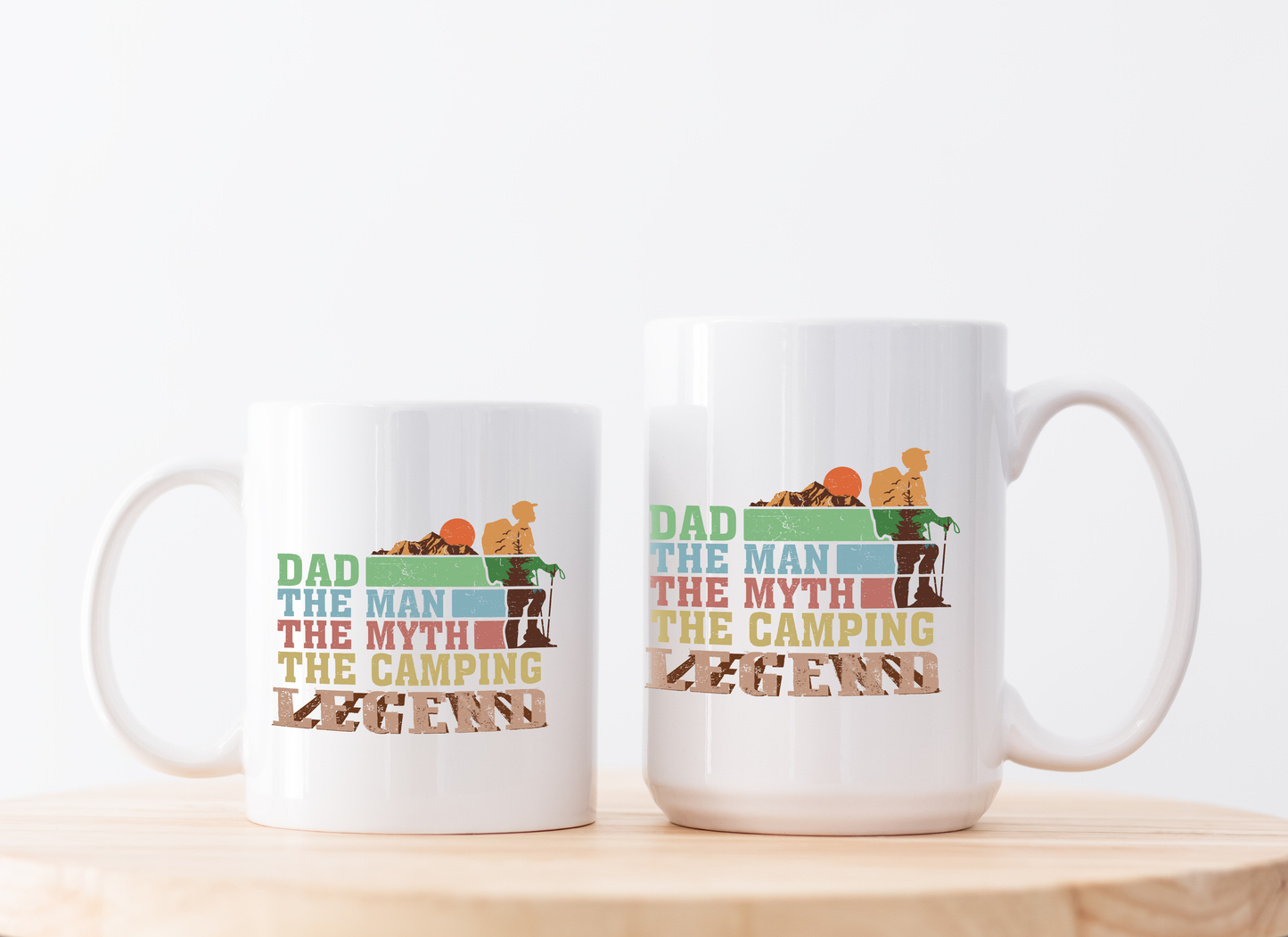 The Camping Legend Dad, Adventure Father's Day Ceramic Mug Cup
