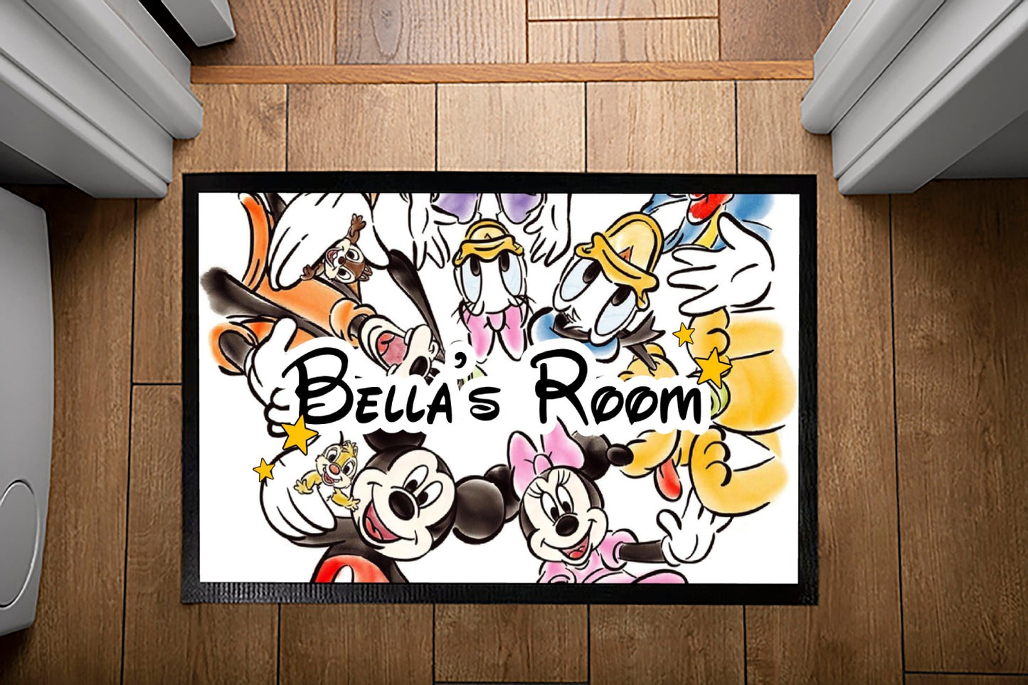 Magical Mickey & Friends Doormat - Personalize Your Kids' Welcome.
