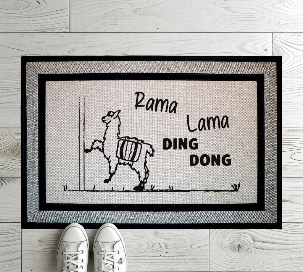 Rama Lama Ding Dong Doormat, Welcome Guests with Humorous Style!