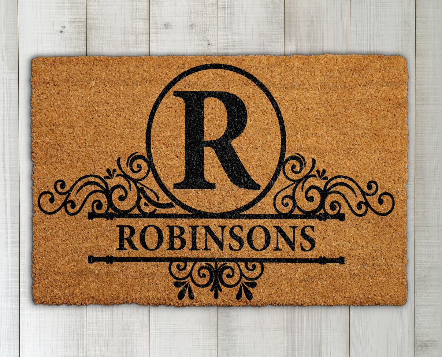 Personalized Last Name Welcome Mat, Custom Family Doormat, Unique Gift