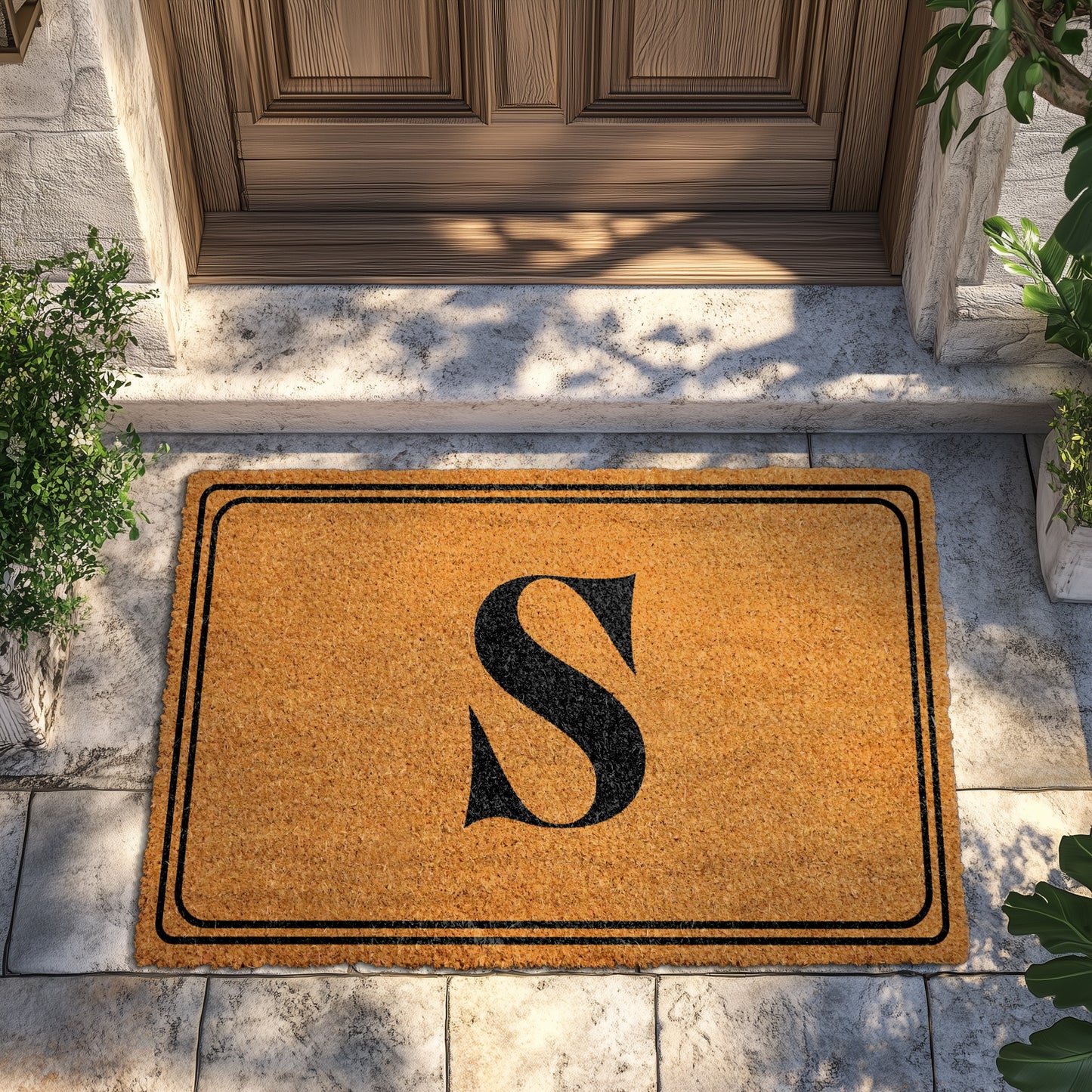 Custom Monogram Doormat, Personalized Home Decor, Family Front Porch Rug
