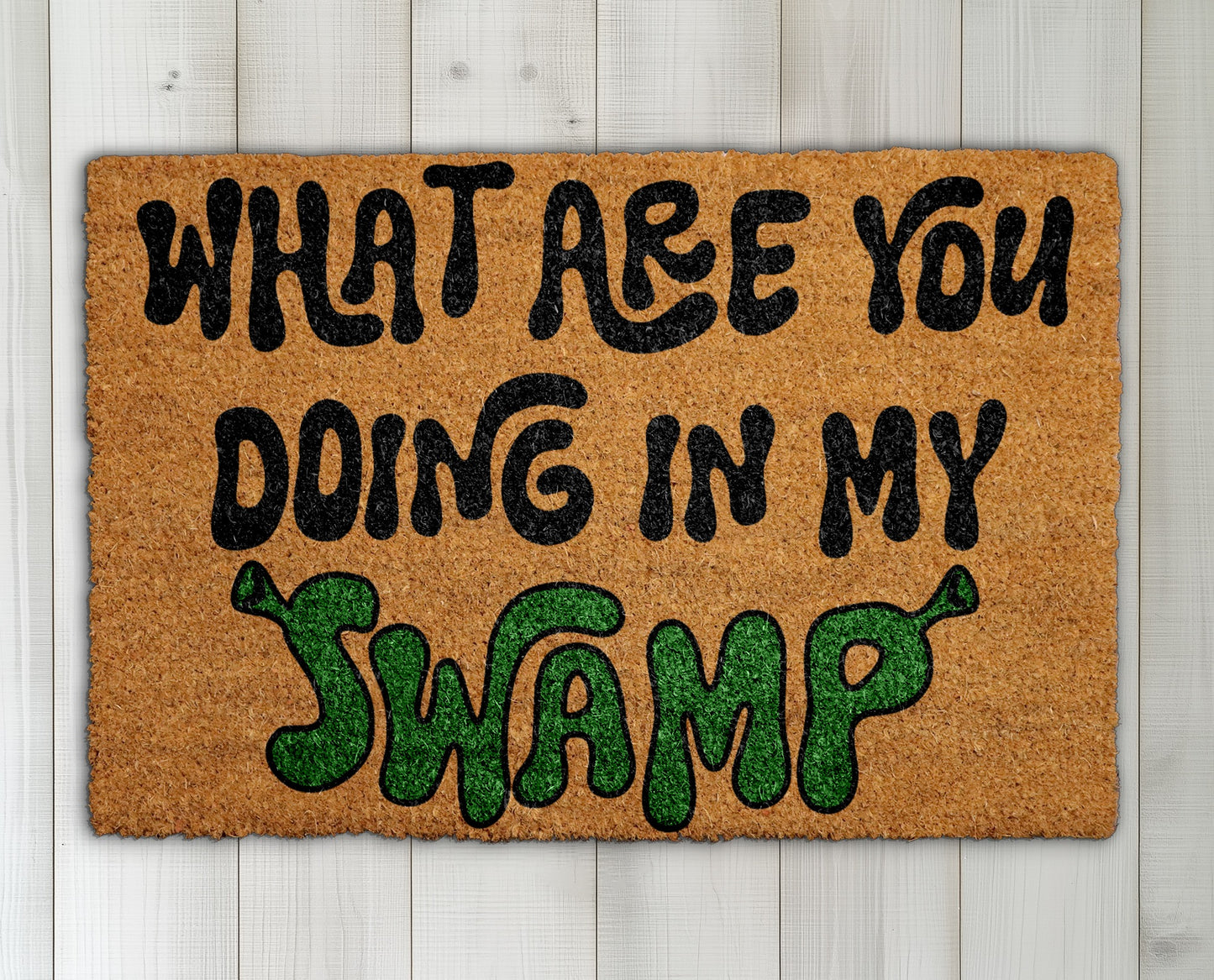 Funny Movie Welcome Mat for Geeky Home Decor, Front Porch Rug