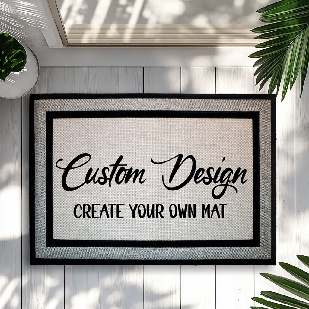 Create Your Own Custom Doormat, Your Logo Or Text Here