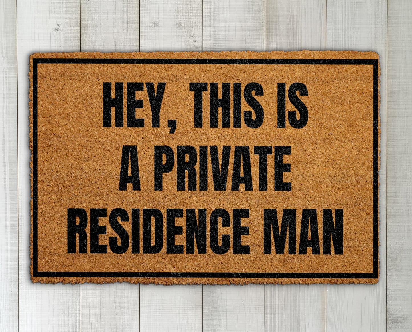 Humorous Welcome Doormat for Man Cave Home Decor, Funny Housewarming Gift
