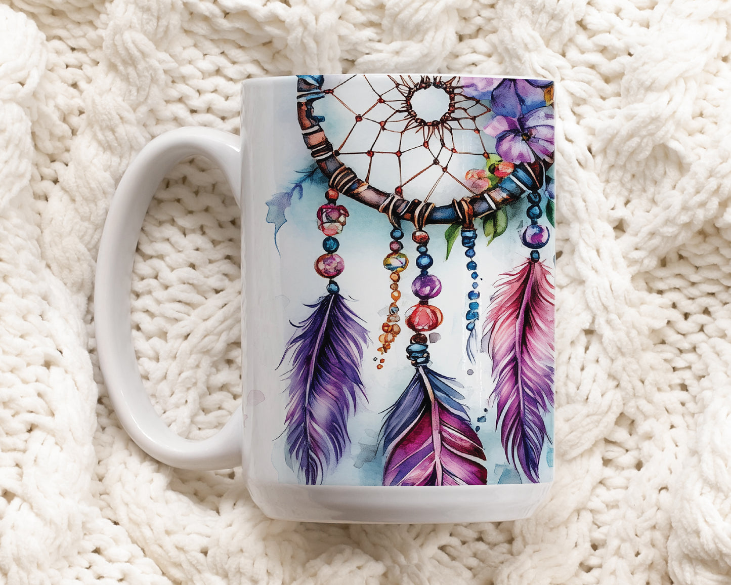 Empowering Indian Feather Mug, Inspiring Gift for Strong Individuals
