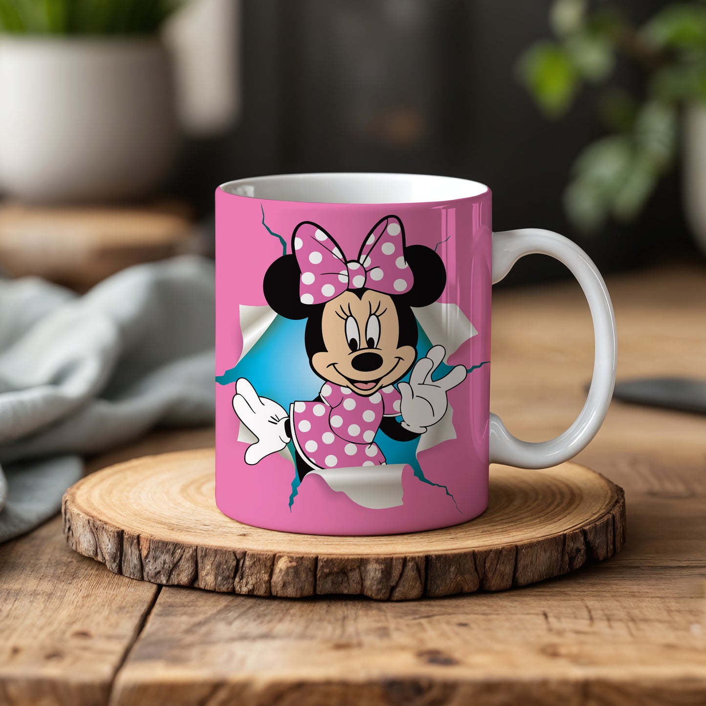 Colorful Mickey And Friends Group Ceramic Mug, Perfect Disney Family Gift