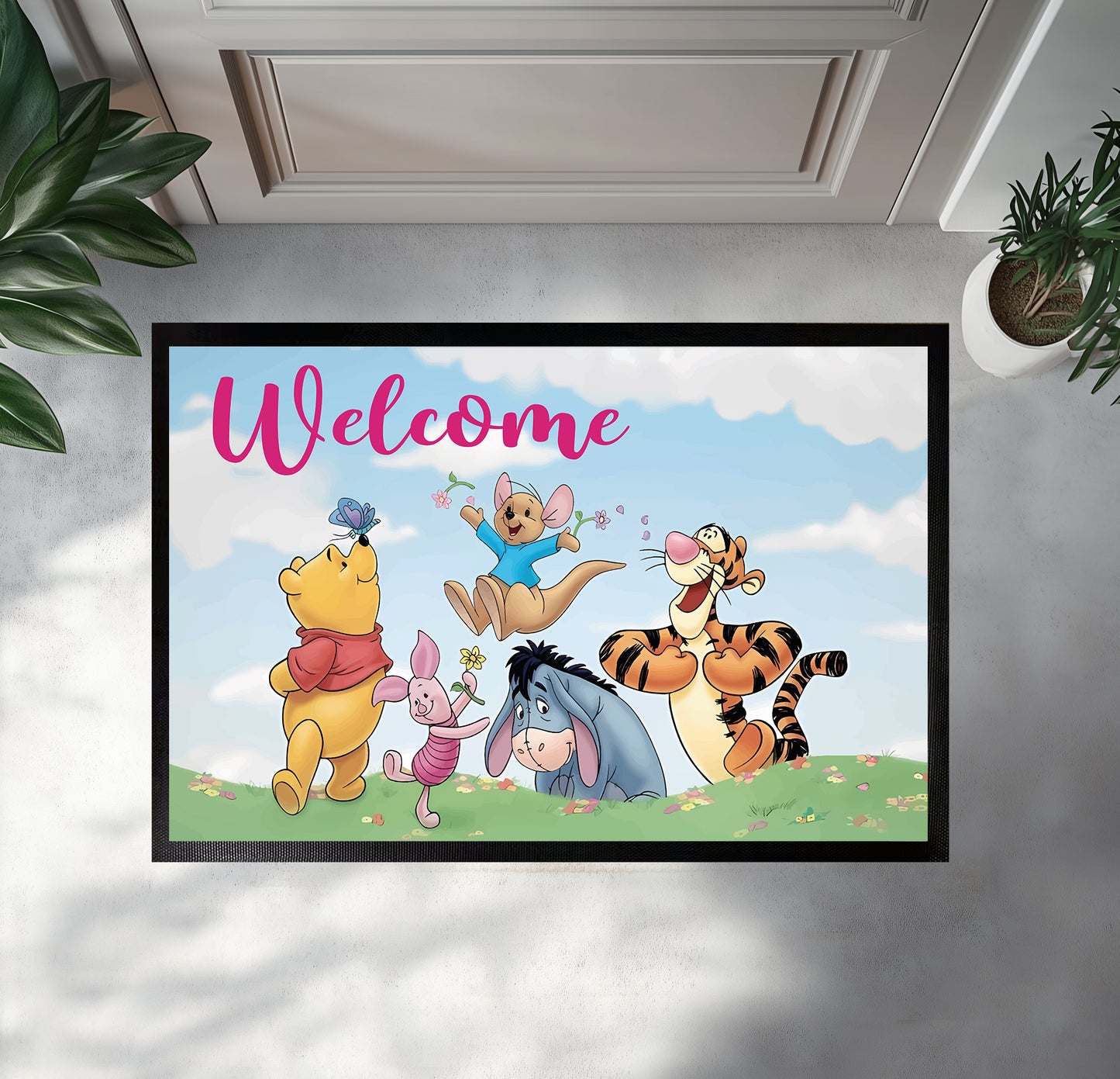 Disney's Winnie The Pooh Springtime Doormat, Cute Home Decor