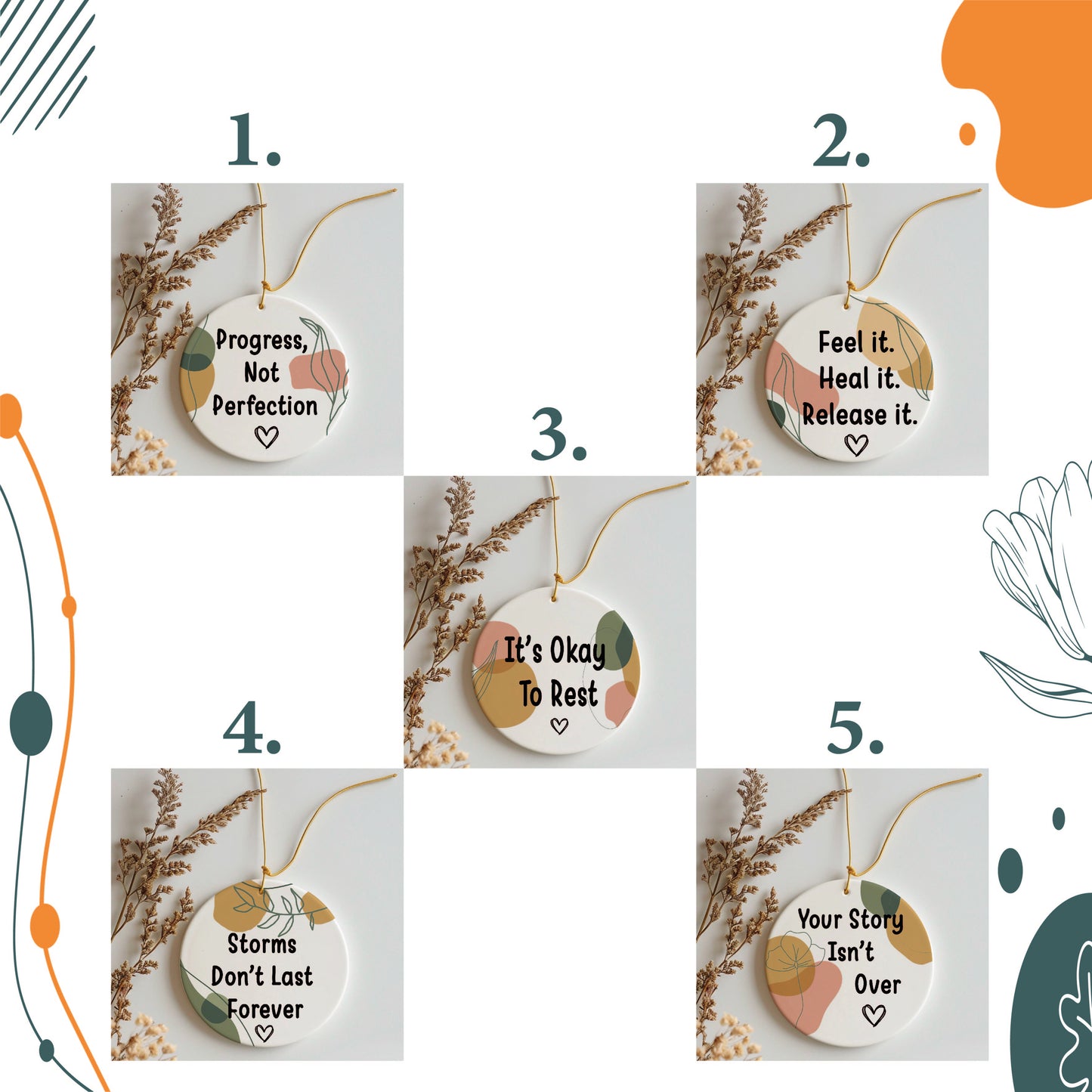 Encouragement Keepsake: Your Story Isn't Over Ceramic Ornament, Inspirational Decor