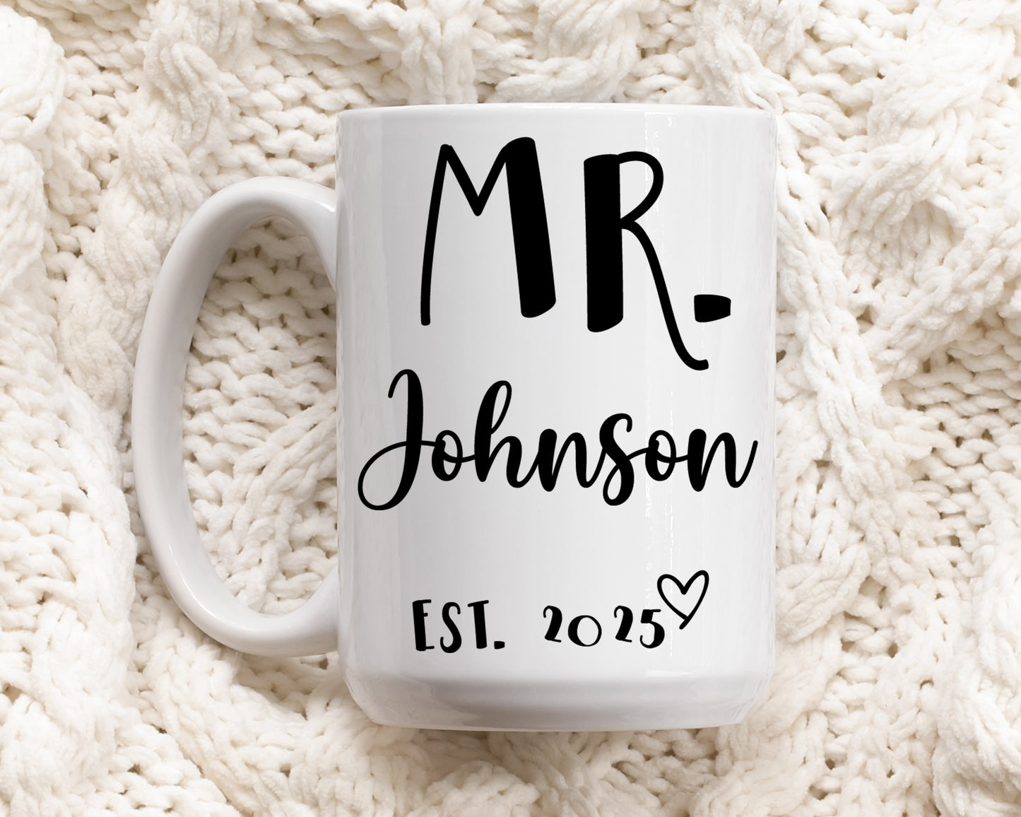Custom Wife Tea Cup, Personalized Wedding Mug - Perfect Gift!