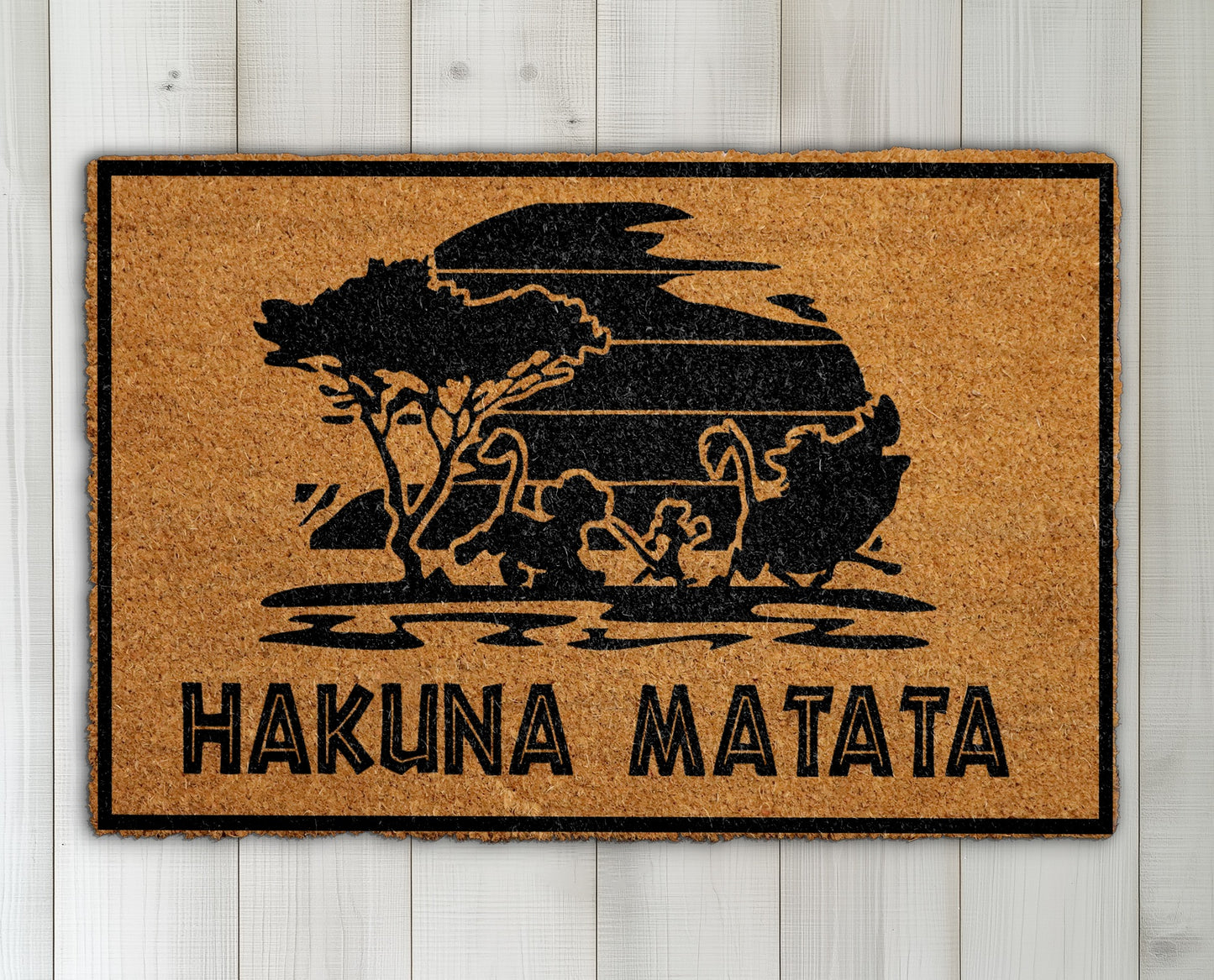 Lion King Welcome Mat, for Disney Fans and Animal Lovers.