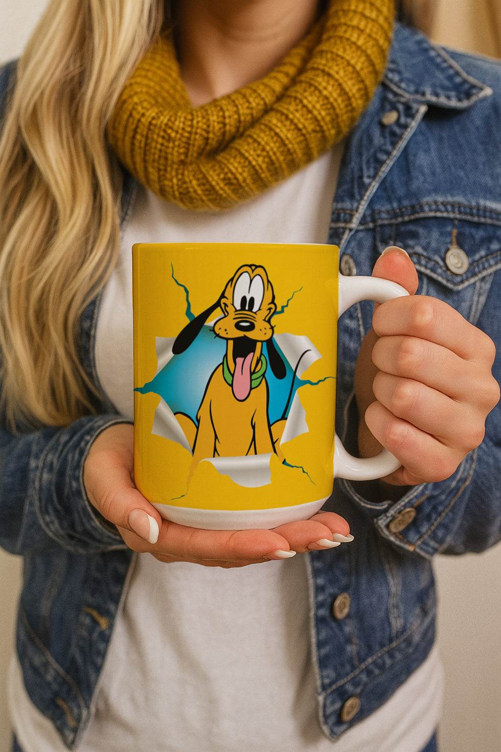 Colorful Mickey And Friends Group Ceramic Mug, Perfect Disney Family Gift
