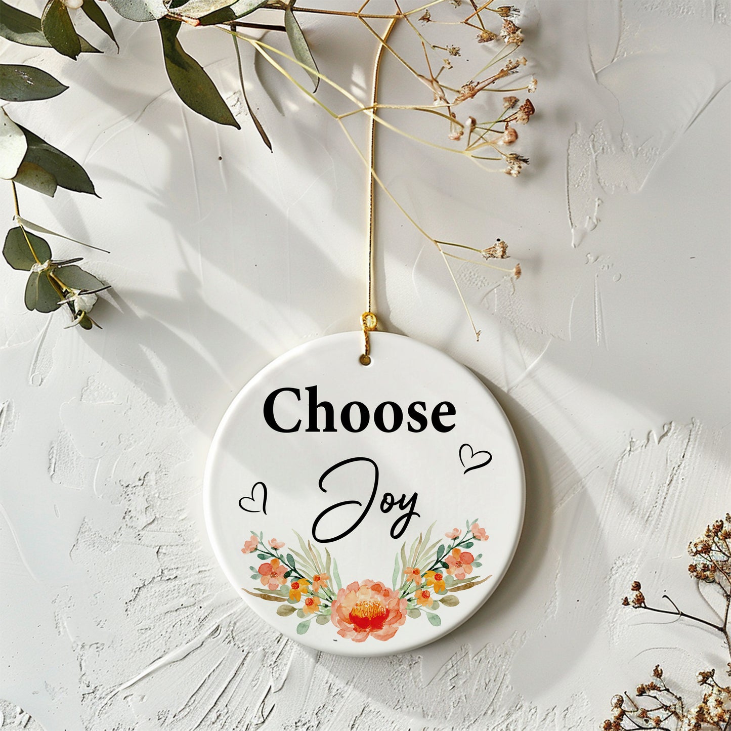 Radiate Positivity Ornament: Inspirational Keepsake for Motivation