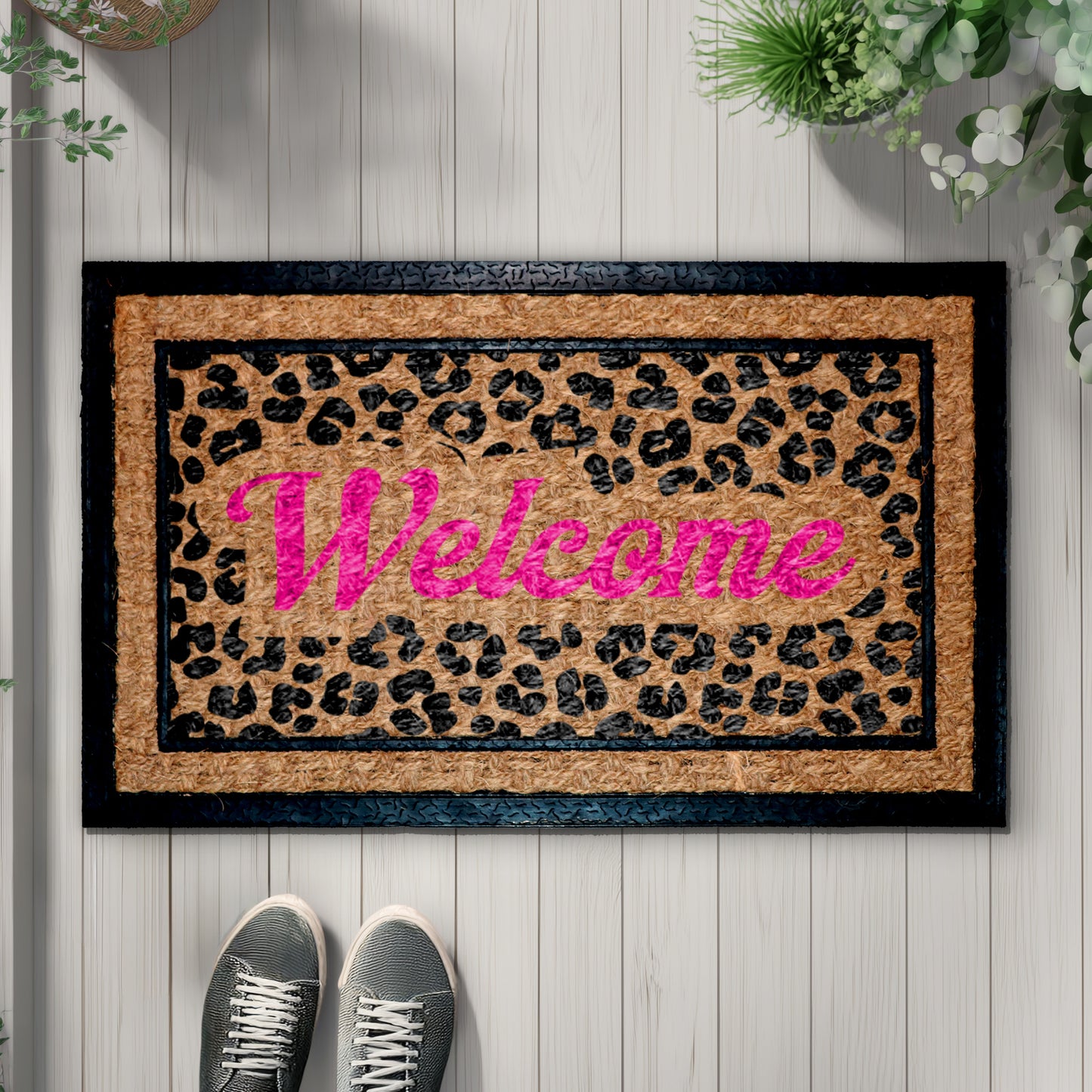 Wild Leopard Print Doormat, Stylish Home Decor Gift