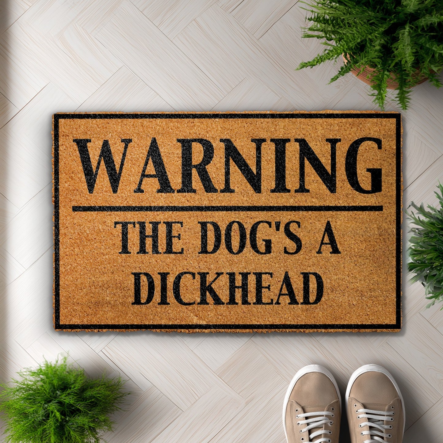 Naughty Dog Lover, Welcome Home with Humorous Doormat