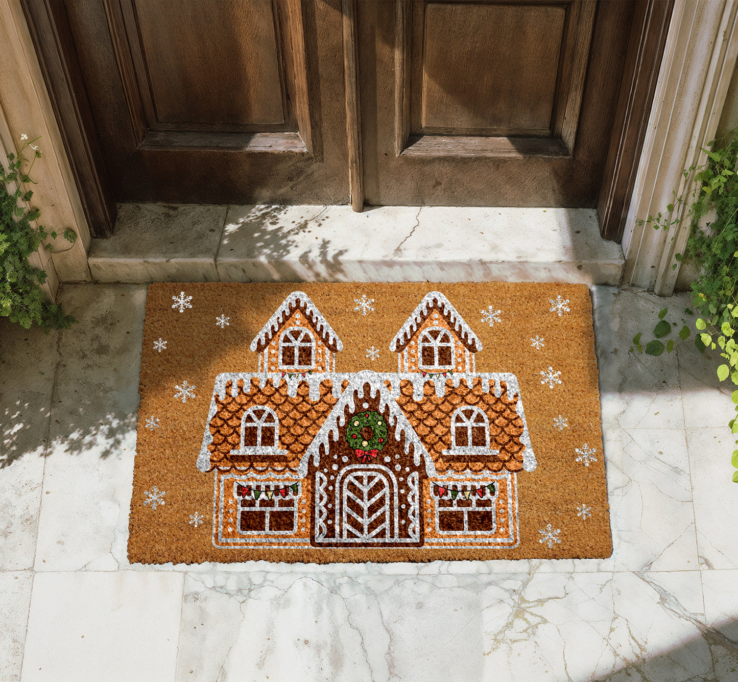 Spice up Your Entryway with Festive Winter Welcome Mat