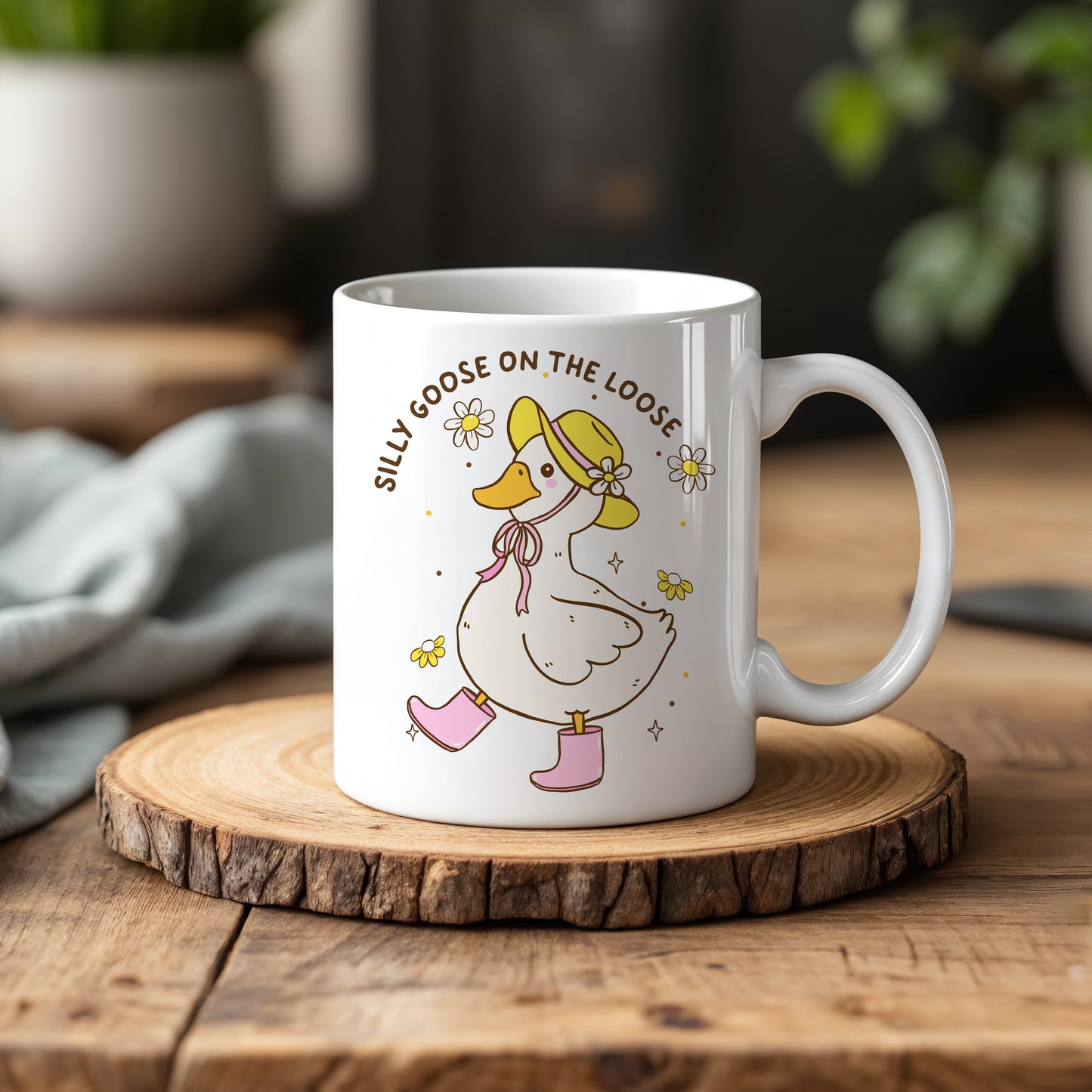 Whimsical Goose Gift, Funny Animal Lover Cup for Her or Him
