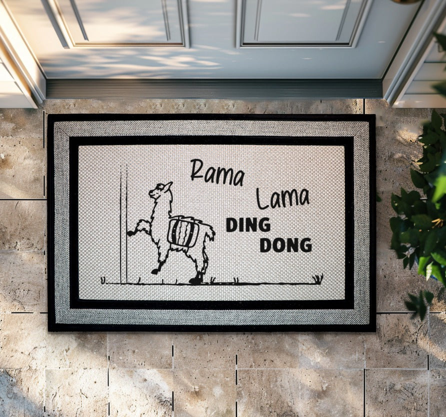 Rama Lama Ding Dong Doormat, Welcome Guests with Humorous Style!